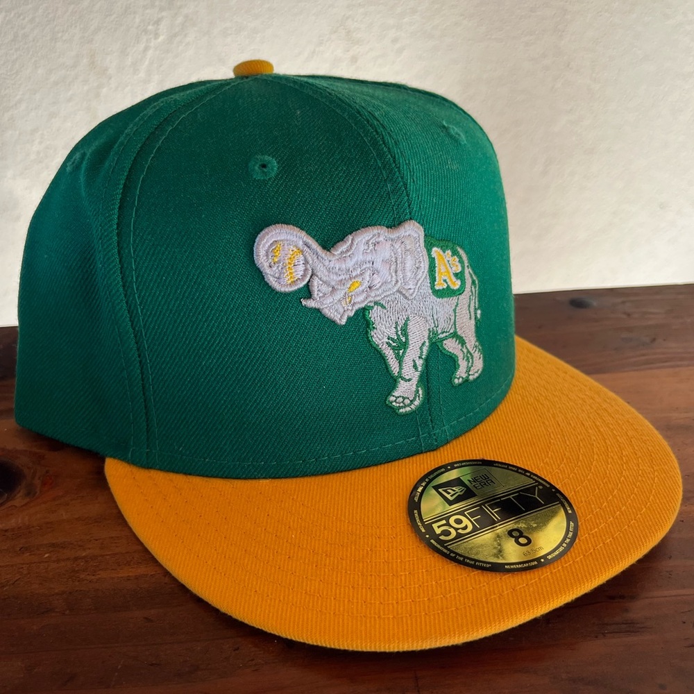 New Era 59fifty Oakland Athletics A’s hat size 8 stomper logo